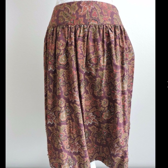 Ishyu Boho Paisley Skirt Womens 6 - Picture 8 of 8